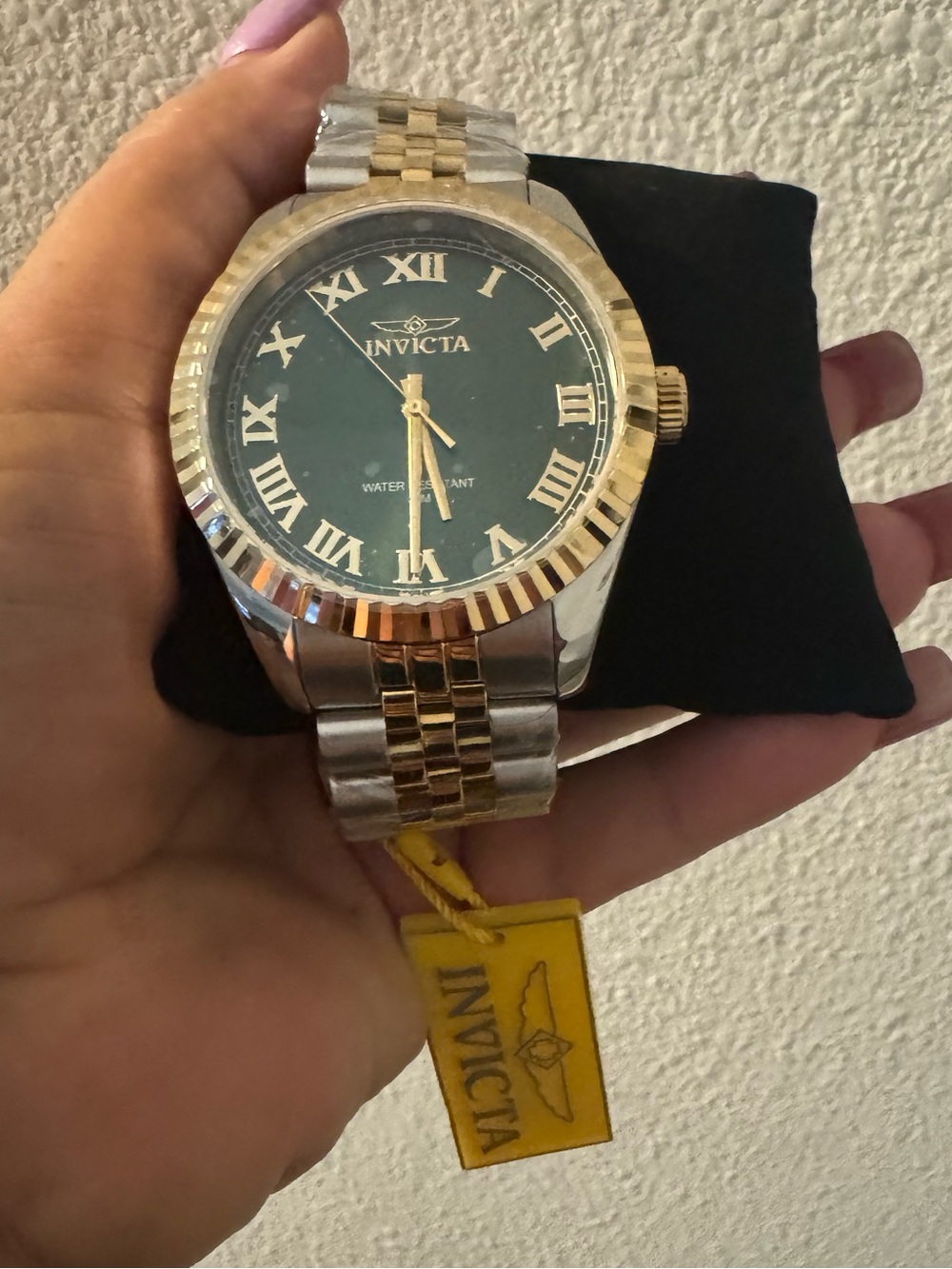 Men's 47403 Specialty Quartz 3 Hand Green Dial Watch